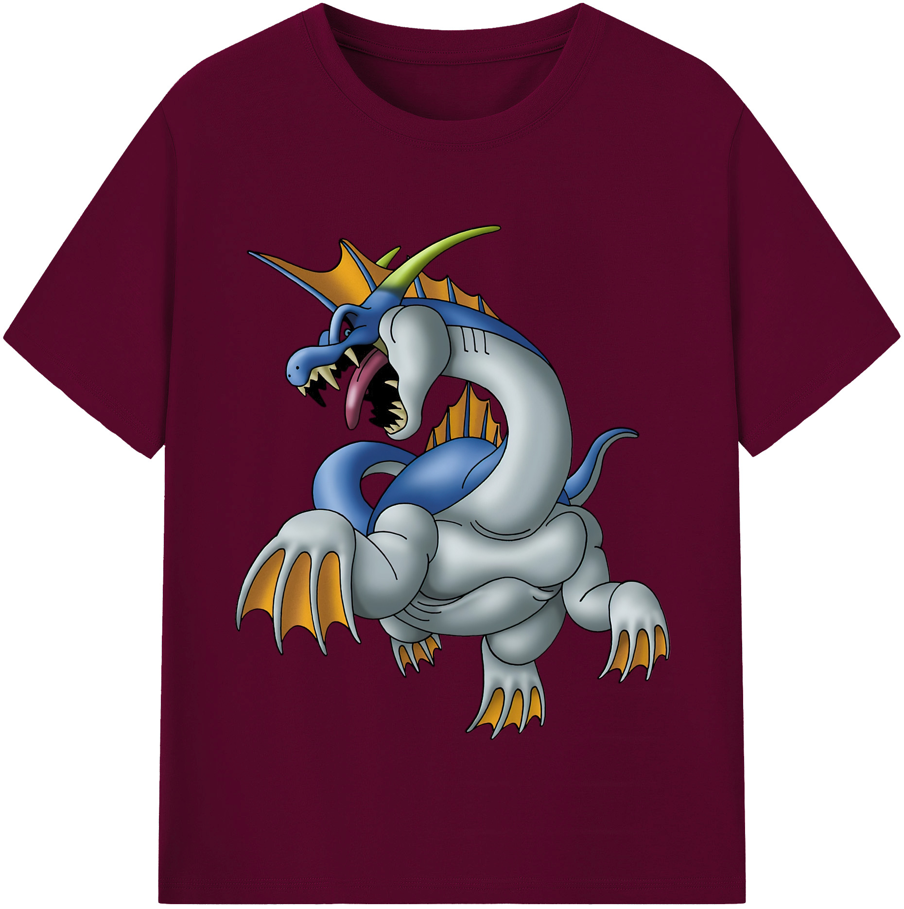 （画像用） ドラゴンクエスト Doragon Kuesuto Dragon Quest レディースカジュアルプリントTシャツ（綿100％）